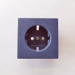 Πρίζα σούκο μπλέ - Πλακίδιο Solo - Busch-Jaeger