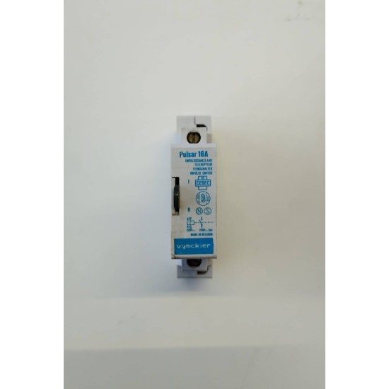 Ρελέ καστάνιας ράγας 1 Στοιχείου - 1NO - 16A 12V AC - Pulsar 16A - Vynckier