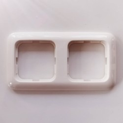 Πλαίσιο 2 θέσεων κάθετο/οριζόντιο λευκό - Reflex - Busch-Jaeger