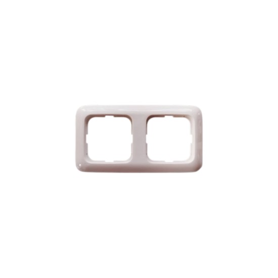 Πλαίσιο 2 θέσεων κάθετο/οριζόντιο λευκό - Reflex - Busch-Jaeger