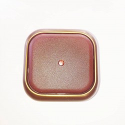 Διακόπτης απλός φωτιζόμενος / Μπρονζέ-Καφέ - Μηχανισμός/Πλακίδιο/Πλαίσιο Reflex - Busch-Jaeger