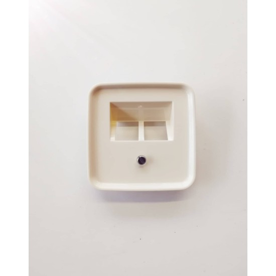 Πλακίδιο πρίζας RJ11 - 2 θέσεων λευκό για μηχ/σμο Reflex - Busch-Jaeger