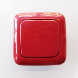 Διακόπτης απλός / Κόκκινο - Μηχανισμός/Πλακίδιο/Πλαίσιο Reflex - Busch-Jaeger