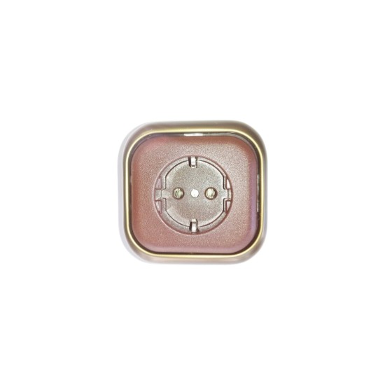 Πρίζα σούκο μπρονζέ/Καφέ μηχανισμός/Πλακίδιο/Πλαίσιο - Busch-Jaeger