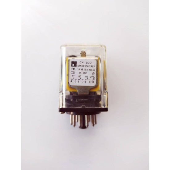 Ρελέ τύπου λυχνίας κυκλικής διάταξης επαφών 11 ποδών 24V DC - RELE