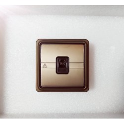 Πρίζα Τηλ RJ11 Μπρονζέ - Μηχανισμός/Πλακίδιο/Πλαίσιο Trazo - Niessen