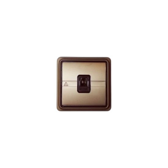 Πρίζα Τηλ RJ11 Μπρονζέ - Μηχανισμός/Πλακίδιο/Πλαίσιο Trazo - Niessen