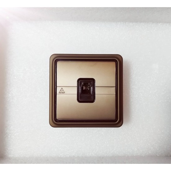 Socket tel RJ11  bronze - Mechanism/plate/Frame Trazo - Niessen