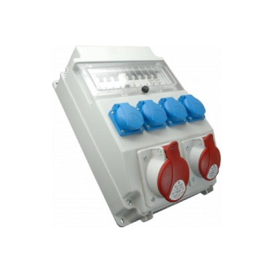 Εργοταξιακός πίνακας  2 Πρίζες 5X32A (400V) + 4 Πρίζες Σουκο 16Α (230V) ROS 11/x-22/S - DABLER