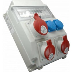 Εργοταξιακός πίνακας 1 ΦΙΣ 5x16A (400V) + 2 ΦΙΣ 5x32A (400V) + 2 ΦΙΣ Σούκο 16Α (230V)  ROS 11/x-11/S - DABLER