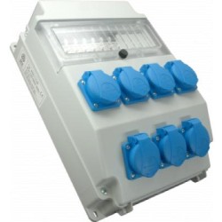 Εργοταξιακός πίνακας  7 Πρίζες σούκο 16Α (230V)  ROS 11/x-25/S - DABLER