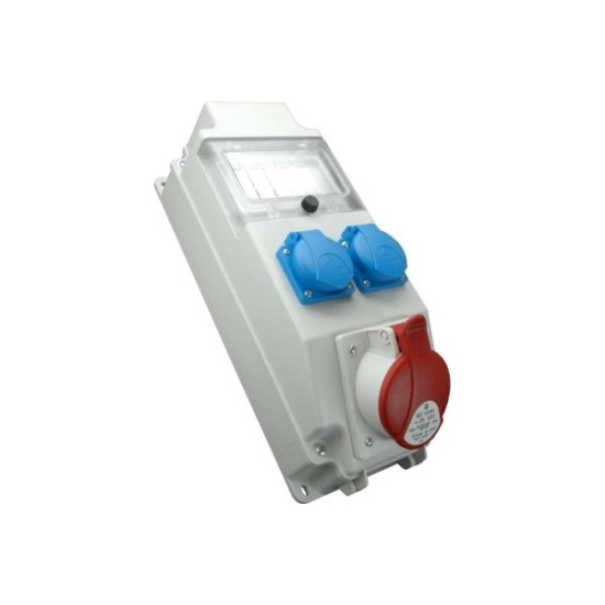 Εργοταξιακός πίνακας 1 Βύσμα 5x32A (400V) + 2 Βύσματα SUCKO 16Α (230V)  ROS 5/x-10/S - DABLER