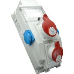 Εργοταξιακός πίνακας 1 ΦΙΣ 5x32A (400V) + 1 ΦΙΣ 5x16A (400V) + 2 ΦΙΣ SUCKO 16Α (230V) ROS 5/x-15/S - DABLER