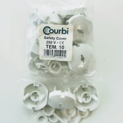 Κάλυμμα ασφαλείας πριζών - Λευκό - Courbi