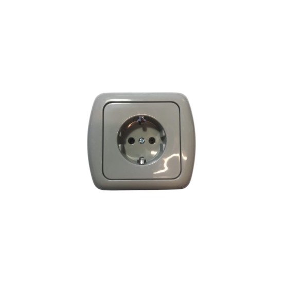 Socket 2P+E - grey - Samos620 - aliberti