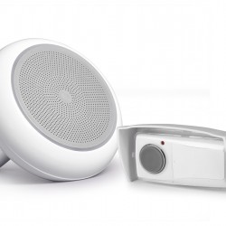 Κουδούνι πρίζας τηλεχειριζόμενο φωτιζόμενο λευκό - Plugbell Light 150m - Sentinel