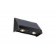 Outdoor Wall Lamp Black solar energy IP65 / 2x0,5W 3000K Black Seneca (80204711S) - Inlight