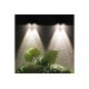 Outdoor Wall Lamp Black solar energy IP65 / 2x0,5W 3000K Black Seneca (80204711S) - Inlight