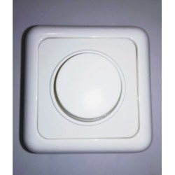 Dimmer περιστροφικό αλλερετούρ 1000W / 230V -  Λευκό - Sifnos 767 - aliberti