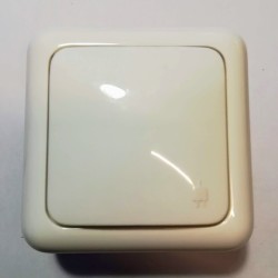 Πρίζα σούκο 2Π+Τ  ασφαλειας με καπάκι - Λευκό - Sifnos 767 - aliberti