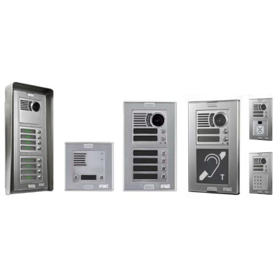 Ψηφιακό σύστημα θυροτηλεόρασης 2Voice χειρολαβής MIRO 1750/1  2αγωγών με πίνακα εισόδου Sinthesi S2 - Urmet