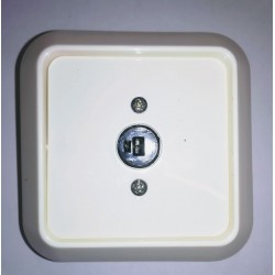 Πρίζα μουσικής hifi μονή - Λευκό - Siros 575 - aliberti