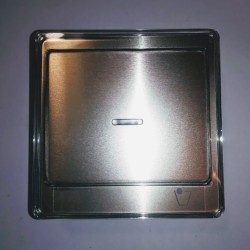 Μπουτόν κλιμακοστασίου με λαμπάκι Διαφανές/Ασημί - JUNG