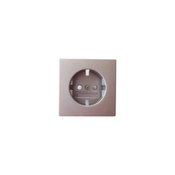 Socket schuko silver - Plate future - Busch-Jaeger