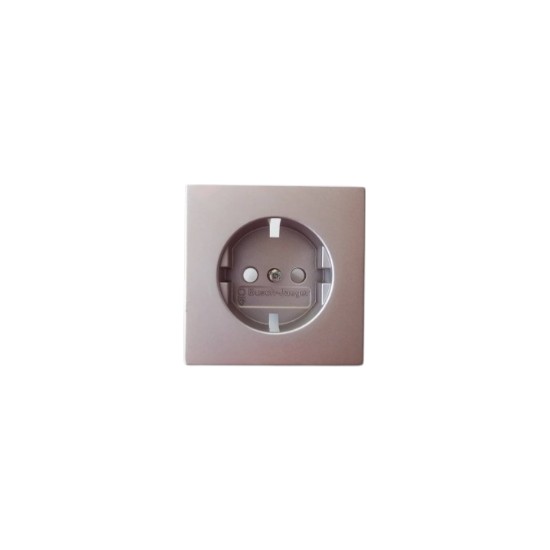 Socket schuko silver - Plate future - Busch-Jaeger