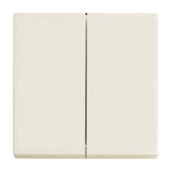 Διακόπτης Διπλός λευκό - Πλακίδιο Solo/future - Busch-Jaeger