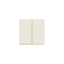 Διακόπτης Διπλός λευκό - Πλακίδιο Solo/future - Busch-Jaeger