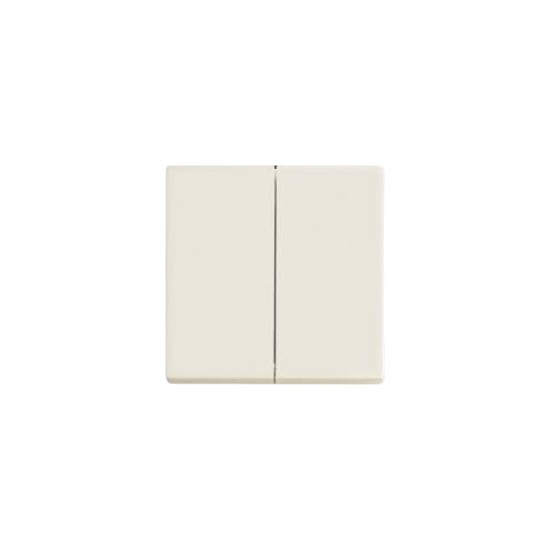 Interruptor double switch white - Plate Solo/future - Busch-Jaeger