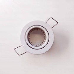 Σπότ χωνευτό στρογγυλό κινητό MR11 - Λευκό