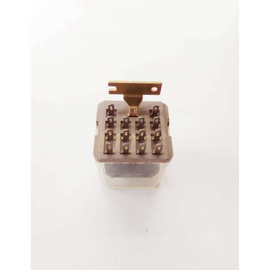 Ρελέ τύπου λυχνίας τετράγωνης βάσης 4P - 220V AC - Fire