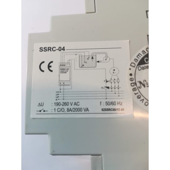 Ηλεκτρονόμος στάθμης υγρών 220-230V AC / 1CO - SSRC-04 ENNTES