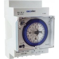 Χρονοδιακόπτης αναλογικός ράγας 3 Στοιχείων - Ημερήσιος με εφεδρεία 150 Ωρών - acaelec