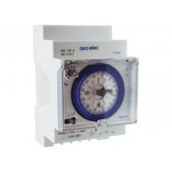 Χρονοδιακόπτης αναλογικός ράγας 3 Στοιχείων - Ημερήσιος με εφεδρεία 150 Ωρών - acaelec