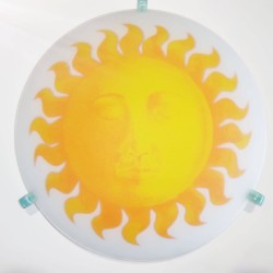 Φωτιστικό απλίκα επίτοιχη Ήλιος κίτρινος - D300 / 1x60W / E27 - poomlighting