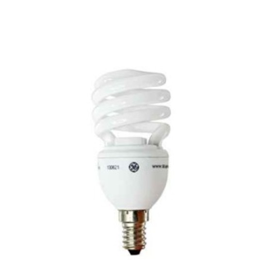 Λάμπα ηλεκτρονική T2 spiral slim - E14 / 15W - 2700K - Glou