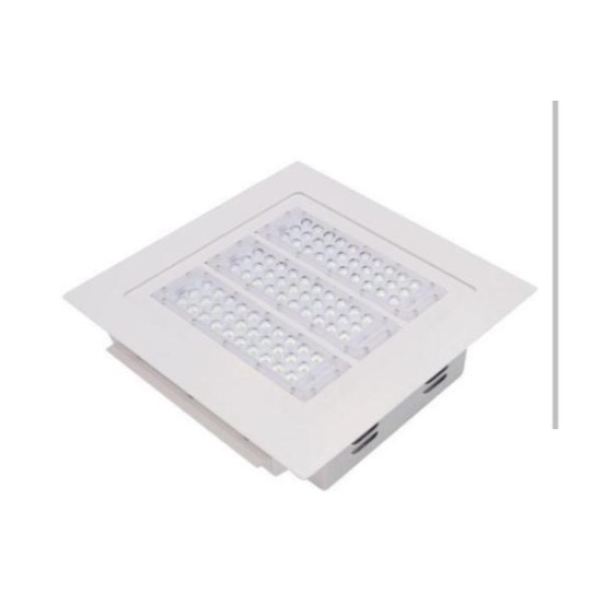 Φωτιστικό LED Βενζινάδικου επίτοιχο οροφής με αντικεραυνική προστασία SMD 120W 4000K Λευκό IP66 - PET12040C6161 - aca