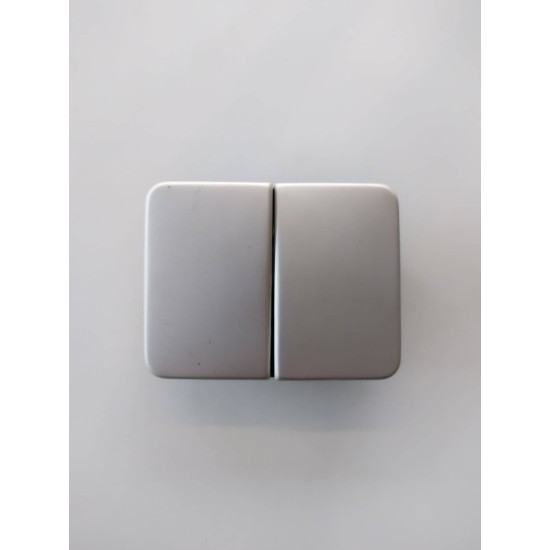 Πλακίδιο διακόπτη απλό / αλε ρετούρ τιτάνιο για μηχ/σμο alpha nea/alpha exclusive - Busch-Jaeger