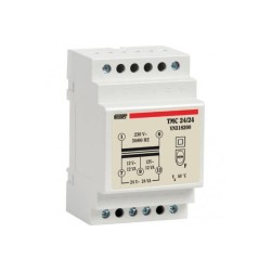 Μετασχηματιστής ασφαλείας Ράγας 3 Στοιχείων 230V / 2x(12VA ,12V) - 24VA 24VAC - TMC24/24 - Vemer