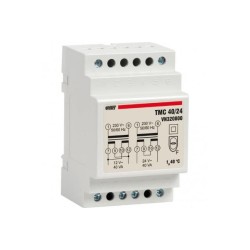 Μετασχηματιστής ασφαλείας Ράγας 3 Στοιχείων  230V / 12V-24V AC 40VA - TMC40/24 - Vemer