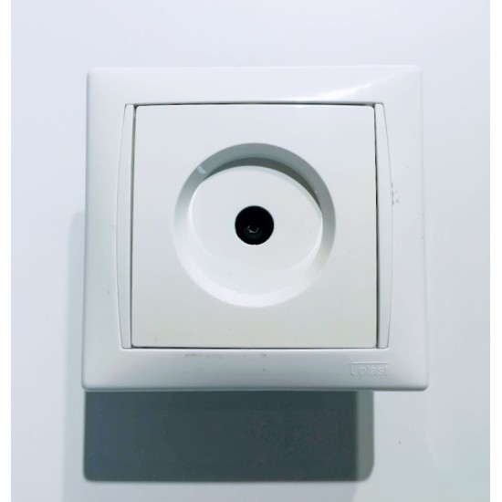 Πρίζα TV-R Διέλευσης - Λευκή - T-Plast