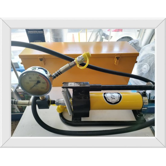 Υδραυλική αντλία λαδιού Ποδοκινητη με Μάνόμετρο - Υδραυλική Πρέσσα μετάλλων - CB-150D 