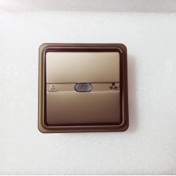 Button with lamp bronze  - Mechanism/plate/Frame Trazo - Niessen