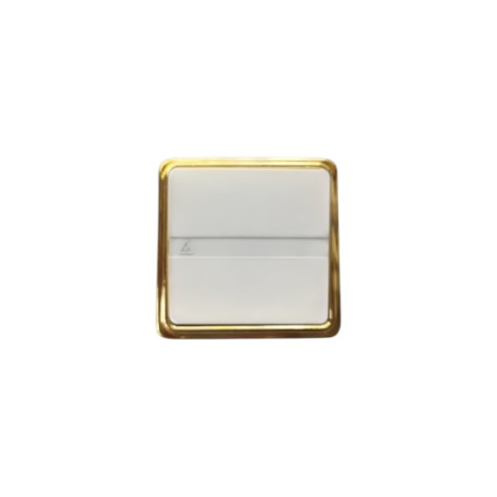 Διακόπτης απλός / Χρυσό-Λευκό - Μηχανισμός/Πλακίδιο/Πλαίσιο Trazo - Niessen
