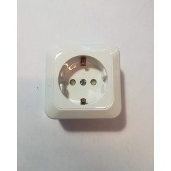 Πρίζα σούκο ασφαλείας επίτοιχη λευκό - U1231 - MINI