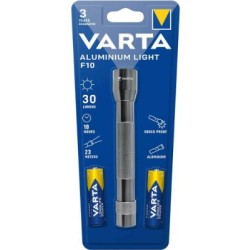 Φακός χειρός aluminium Light F10 LED 5x5mm - 2xAA 1,5V LR6 - 123468 - VARTA