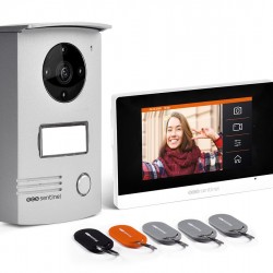 Κίτ έγχρωμης Θυροτηλεόρασης ανοικτής ακρόασης 1 Κατοικίας - VisioDoor 4.3+RFID - Sentinel